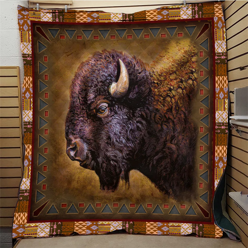 

SOFTBATFY Buffalo Quilt Blanket for Bed Soft Dropshipping