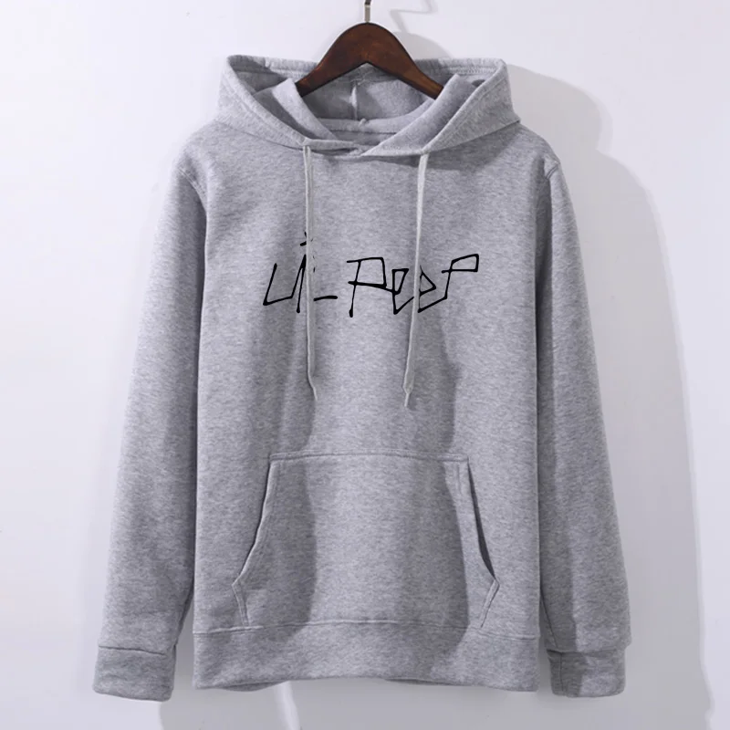 Новые хип-хоп Lil толстовки с капюшоном для мужчин и женщин унисекс флисовая