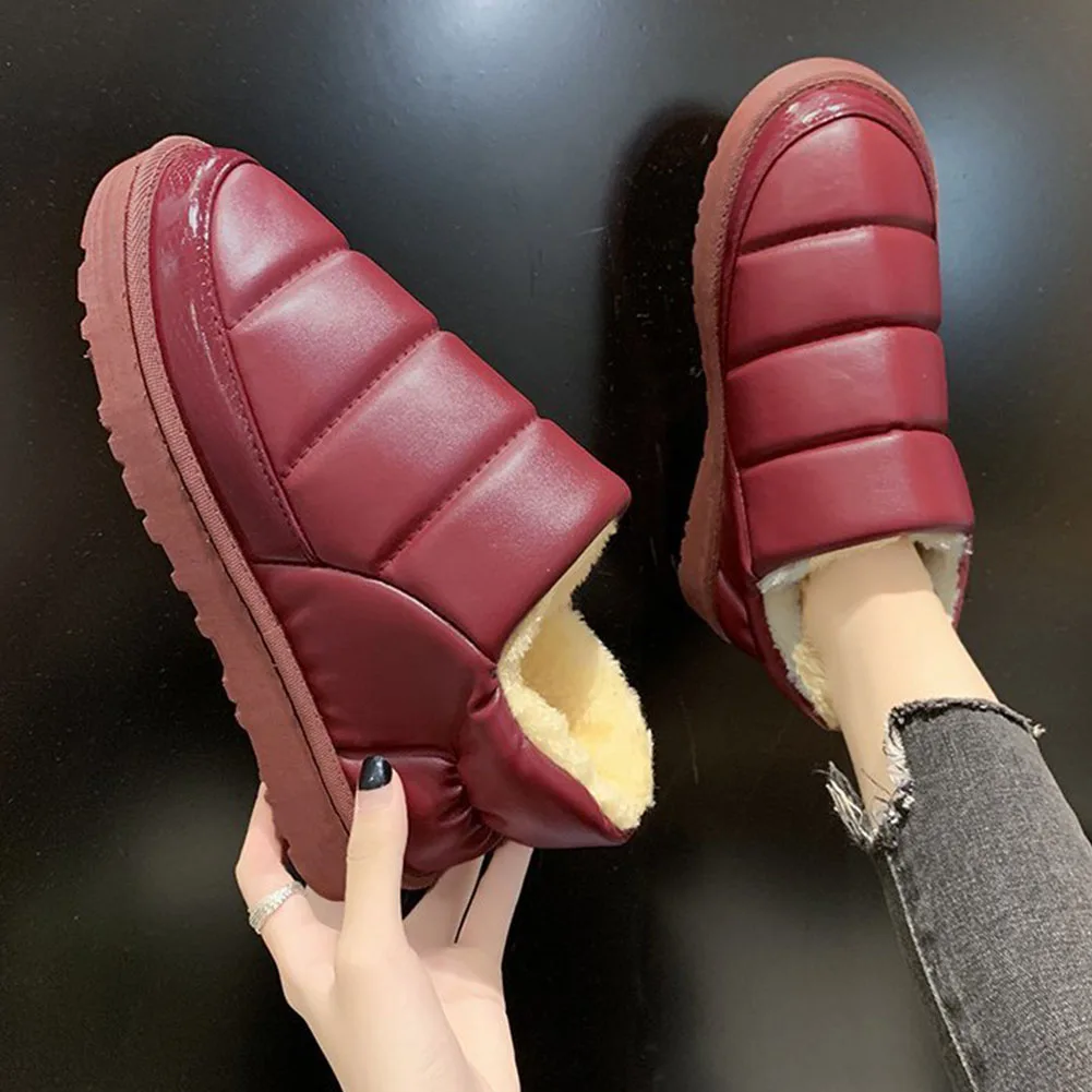 

Brand New Ladies Plush Ankle Boots Fashion Waterproof Winter Warm Fur Snow Boots Women 2020 Casual Soft Shoes Woman