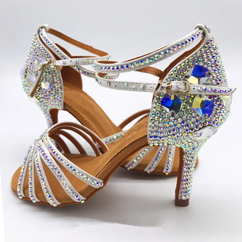 Женские туфли для бальных танцев с кристаллами | Спорт и развлечения