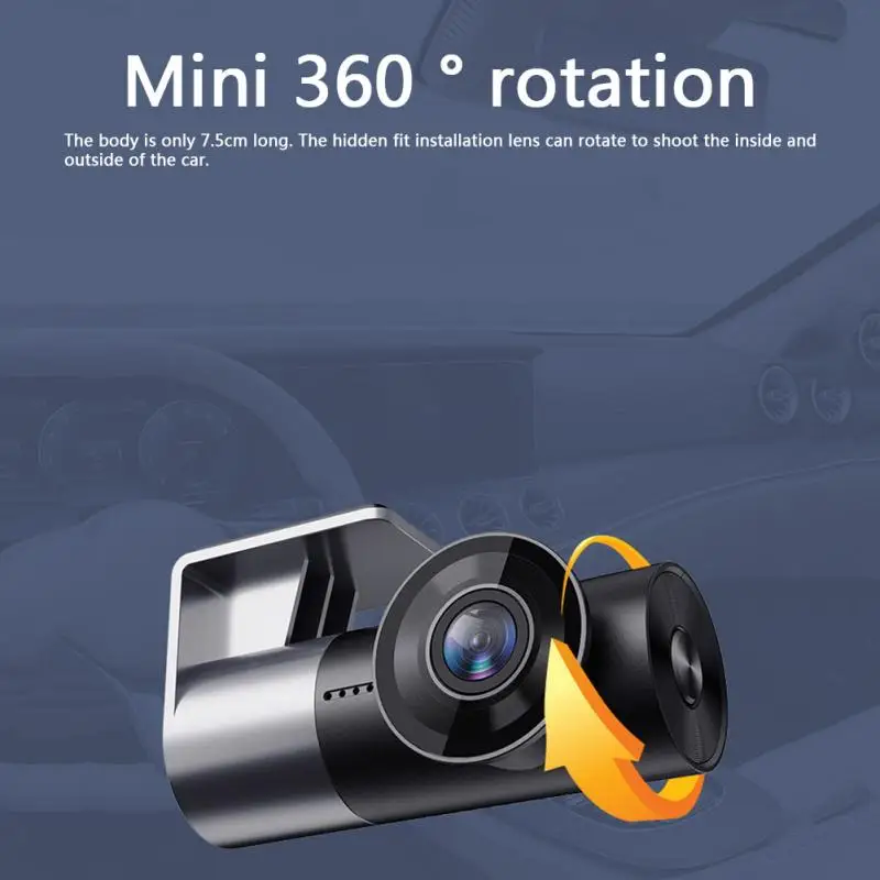 Автомобильный видеорегистратор на зеркало заднего вида радар-детектор GPS KL209 1296P