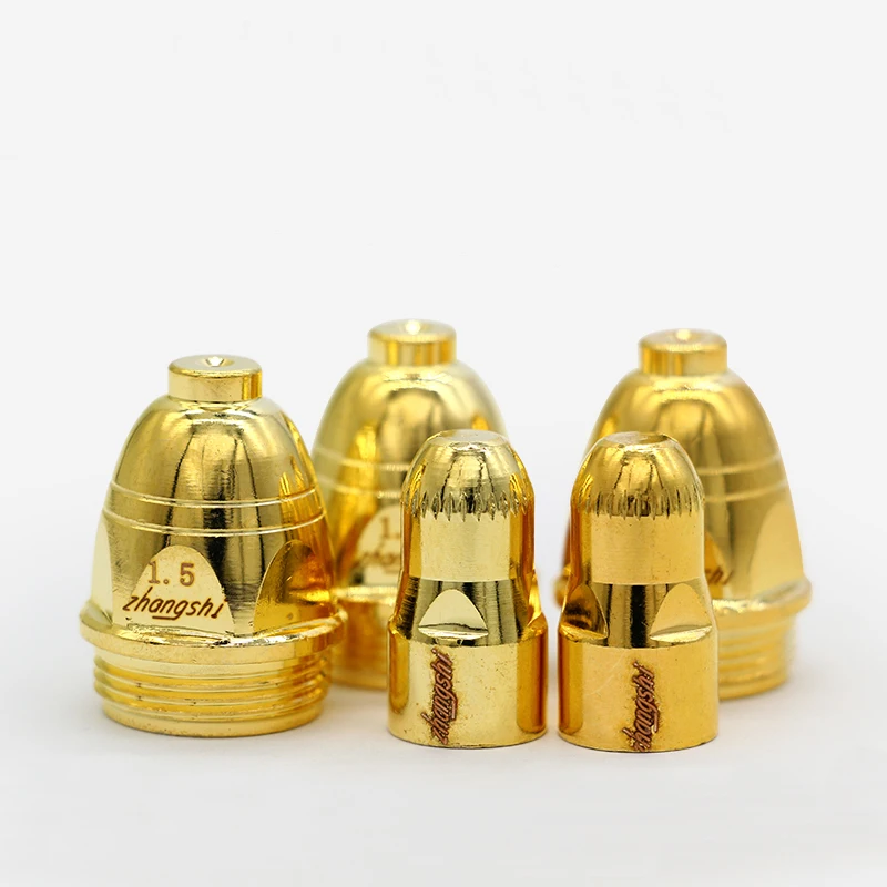 Сопло для плазменной резки, запасные части для электродов, расходные материалы, гафниевый провод, уплотнительные кольца 10 шт., медный P80.