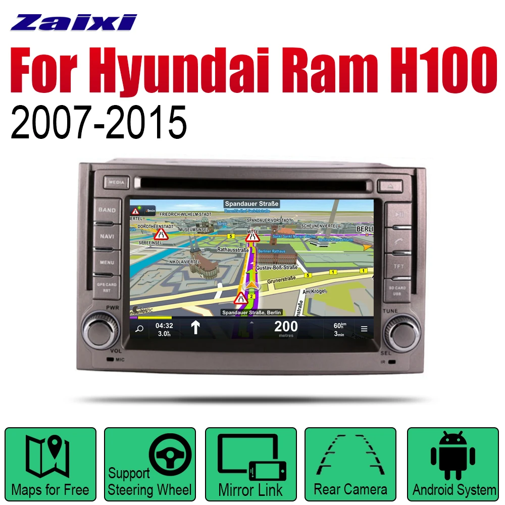 

ZaiXi Android Car Radio Stereo DVD GPS Navigation For Hyundai Ram H100 2007~2015 Bt wifi 2din Car Radio Stereo Multimedia Player