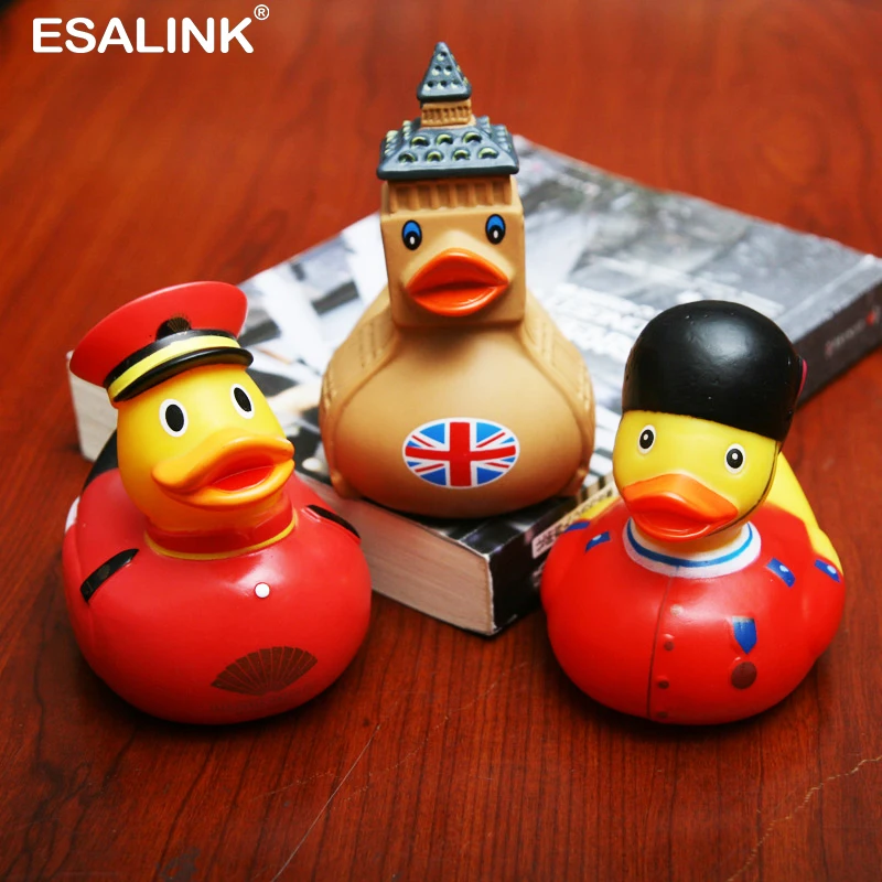 ESALINK Ванная комната солдат Биг Бен Стиль игрушка утка разминание плавающая для