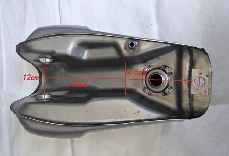 XY400 DIY топливный бак для мотоцикла из необработанного металла кафе Ретро модифицированный мотоцикл бензиновый бак винтажный мотоцикл Бензобак