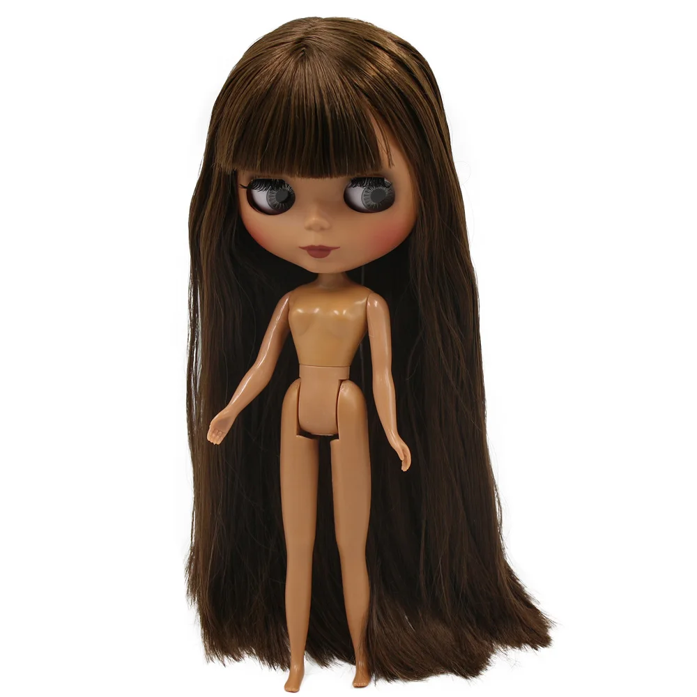Ледяная Blyth фабрика кукла подходит для одевания самостоятельно DIY Изменить игрушка BJD Специальная цена - Цвет: black matte face