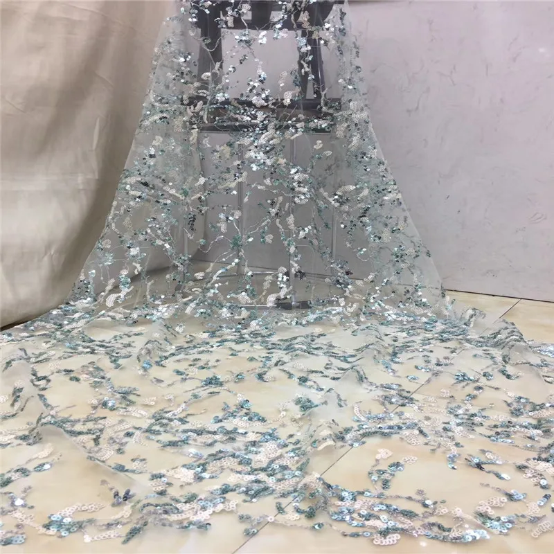 

2020 Latest French Nigerian Laces Fabrics High Quality Tulle African Laces Fabric Wedding Cheap African French Tulle Lace x17-32