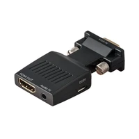 vga to compatible with hdmi converter adapter 1080p vga adapter for pc laptop to hdtv projector video audio converter