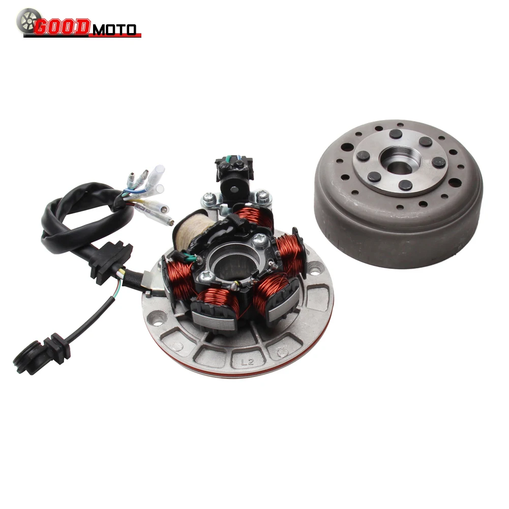 

Motorcycle Ignition Magneto Stator Flywheel With Light For YINXIANG YX 140cc 1P56FMJ W063 Engine BSE SDG SSR Dirt Pit Bike