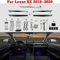 ambient light set for lexus rx 2016 2020 original car button control decorative led 64 colors atmosphere lamp illuminated strip