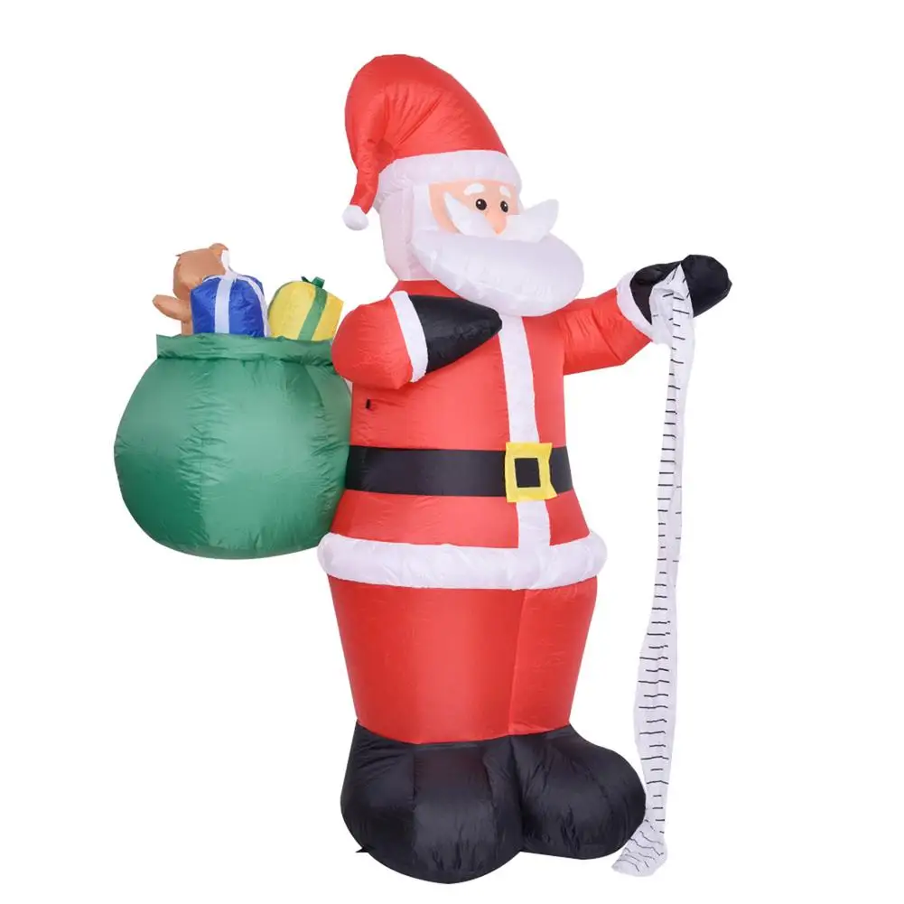 

6 FT Inflatable Santa Claus Christmas Blow Up Yard Decorations Outdoor Inflatable Decoration With Colorful LED Light Suitable