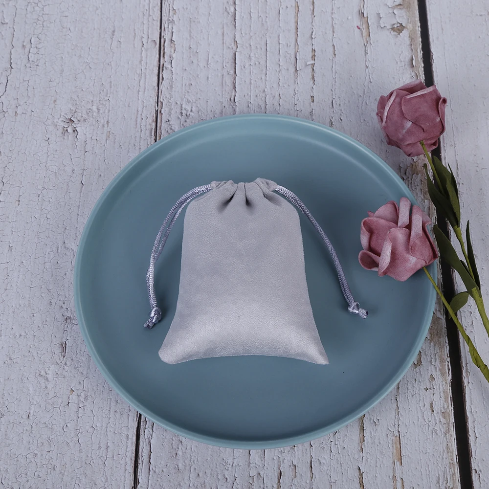 Фланелевые подарочные сумки для ювелирных изделий шикарные мешочки на шнурке