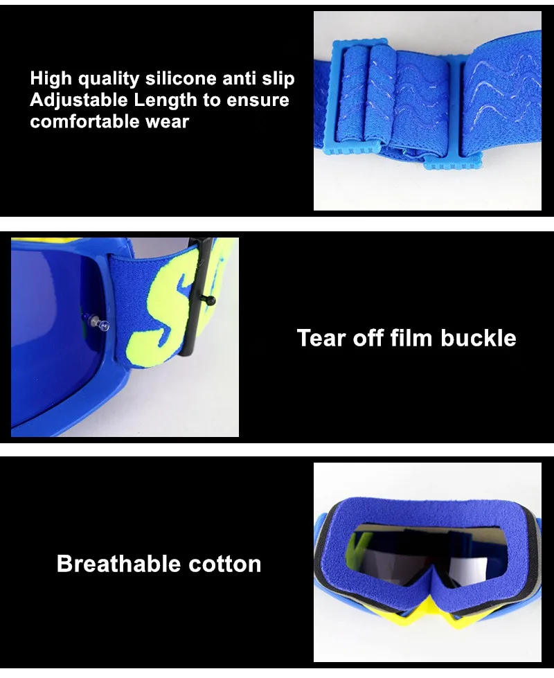 Мотоциклетные очки SOMAN Mx для активного отдыха спортивные солнечные лыжного