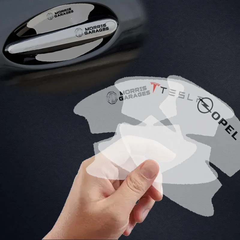 

8pcs Car Door Handle Stickers Creative Body Decal Film for Dacia Duster Sandero Stepway 2021 Dokker Lodgy Logan Car Accessories