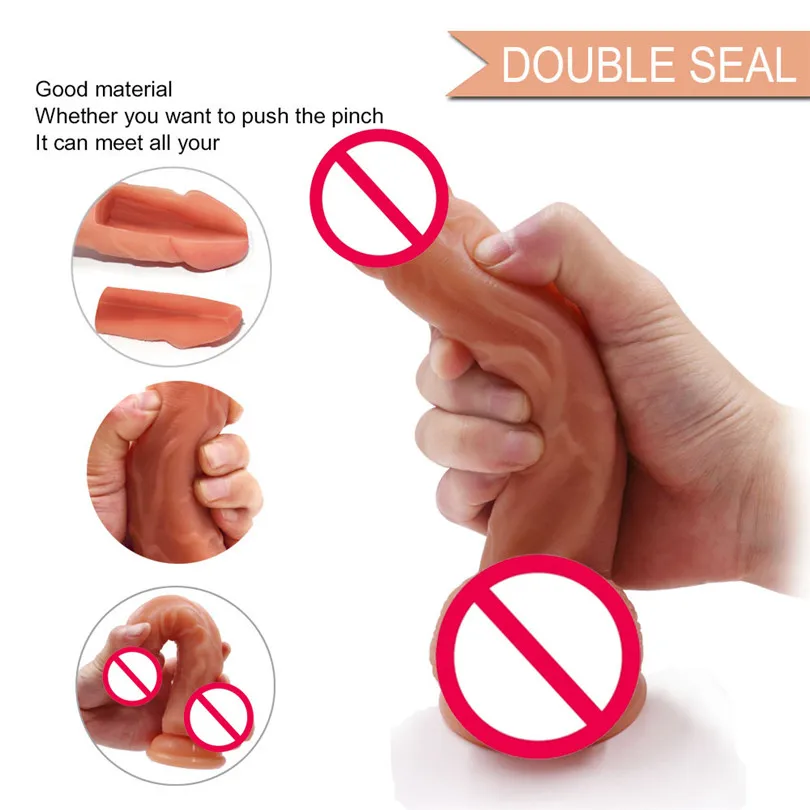 7 5 дюймовый жидкий силиконовый фаллоимитатор мягкий реалистичный сгибаемый