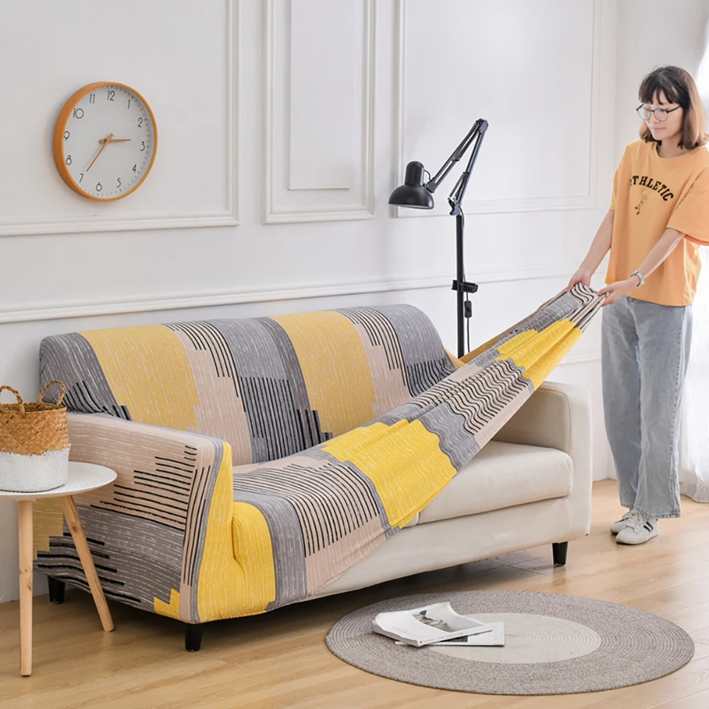 Г-образный эластичные чехлы для диванов чехлов диванных Гостиная спандекс