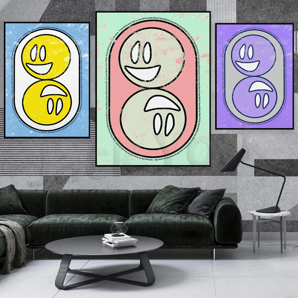 

Sunny Side Up! Minimalist Aesthetic Poster New season Art Premium Great Gift Idea Happy Love Wall Print Design