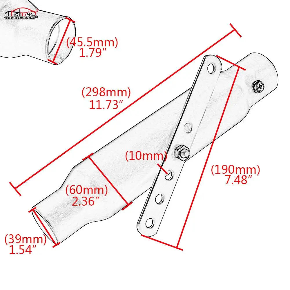 

Motorcycle Black/Chrome Short Exhaust Muffler Pipe Silencer Accessories For Harley Cafe Racer Cafe Racer Chopper Bobber