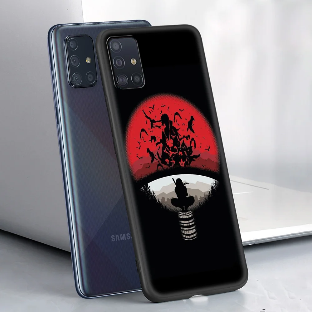 phone accessories case for samsung galaxy a32 a52 a72 4g a12s a12 a02s a51 a71 a41 a01 5g luxury cover akatsuki anime naruto free global shipping
