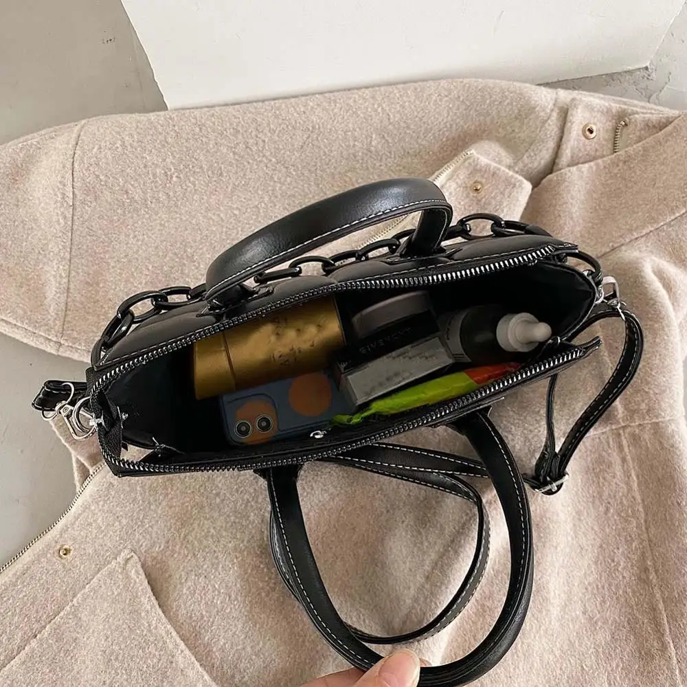 

Elegant Female Plaid Tote Bag 2021 Fashion New High Quality PU Leather Women's Designer Handbag Vintage Shoulder Messenger Bag