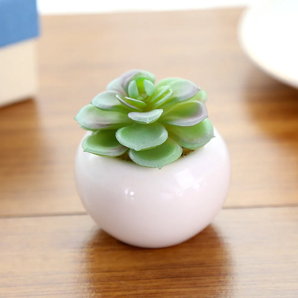 Искусственные домашние суккуленты 6 шт. украшение для гостиной стола офиса полки