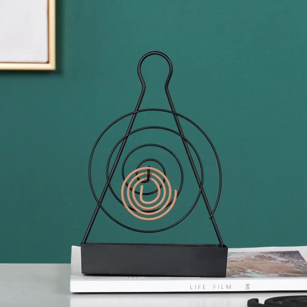

Nordic Mosquito Coil Holder Iron Mosquito Coil Frame Incense Holder Rack Insect Decor Repellent Coil Repellent Home H1H2