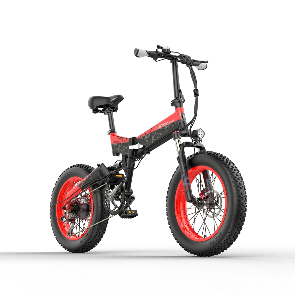 

EU Warehouse X3000PLUS Folding Ebike Snow Mountain Fat E Bike 1000W MTB Electric Bike Bicycle 48V 10.4AH with Removable Battery