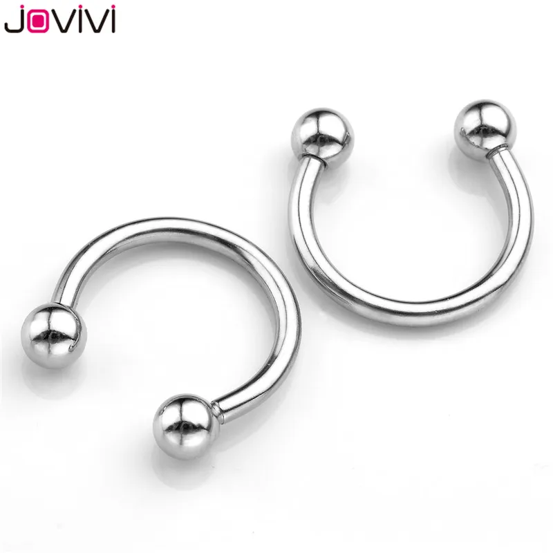 Jovivi 2шт 14Ga(1,6 мм) пленочное кольцо с жемчужинами CBR кольцо кольца для носа штанга тело шпильки пирсинг ювелирные изделия серебро/золото/Радуга