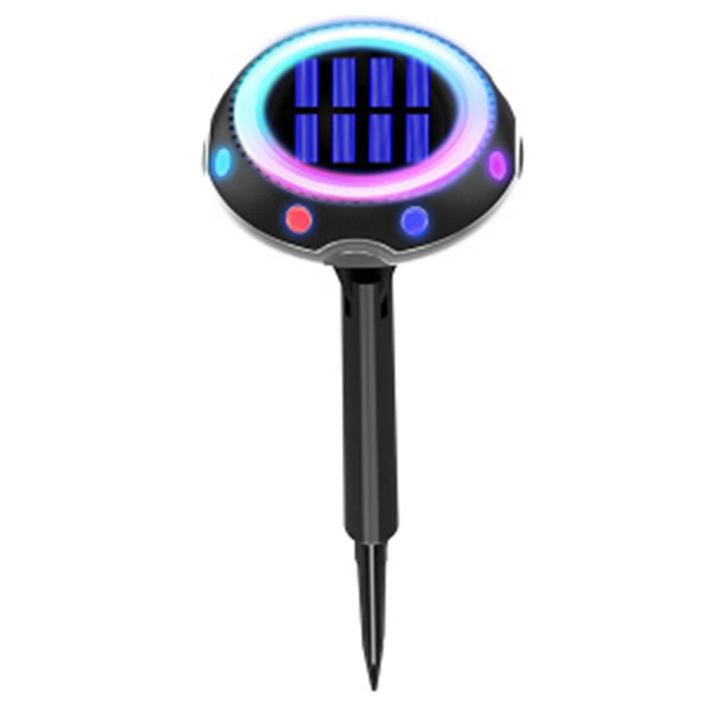 

Ground Lamp Gutter Durable Solar Power Disk Lights Walkway Lights 12 LED