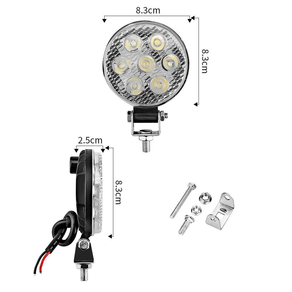 21 Вт светодиодные фары для внедорожников работы Водонепроницаемые лампы 4x4 ATV UTV