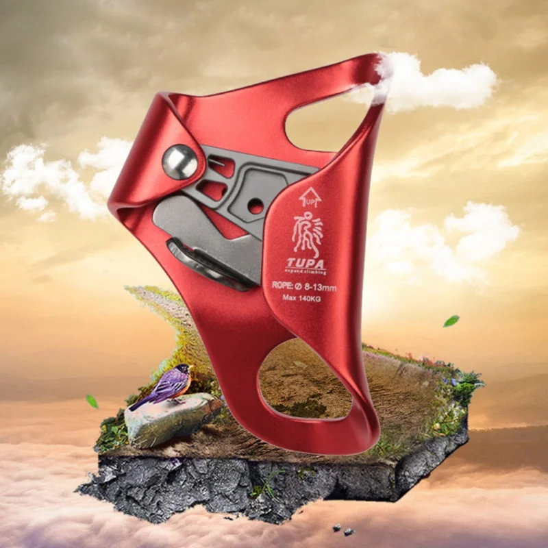 

Fashion Rope Clamp Grasp Device Mountaineer Handle Ascender Climbing Rope Tools Outdoor Sports Rock Climbing Hand Ascender Riser