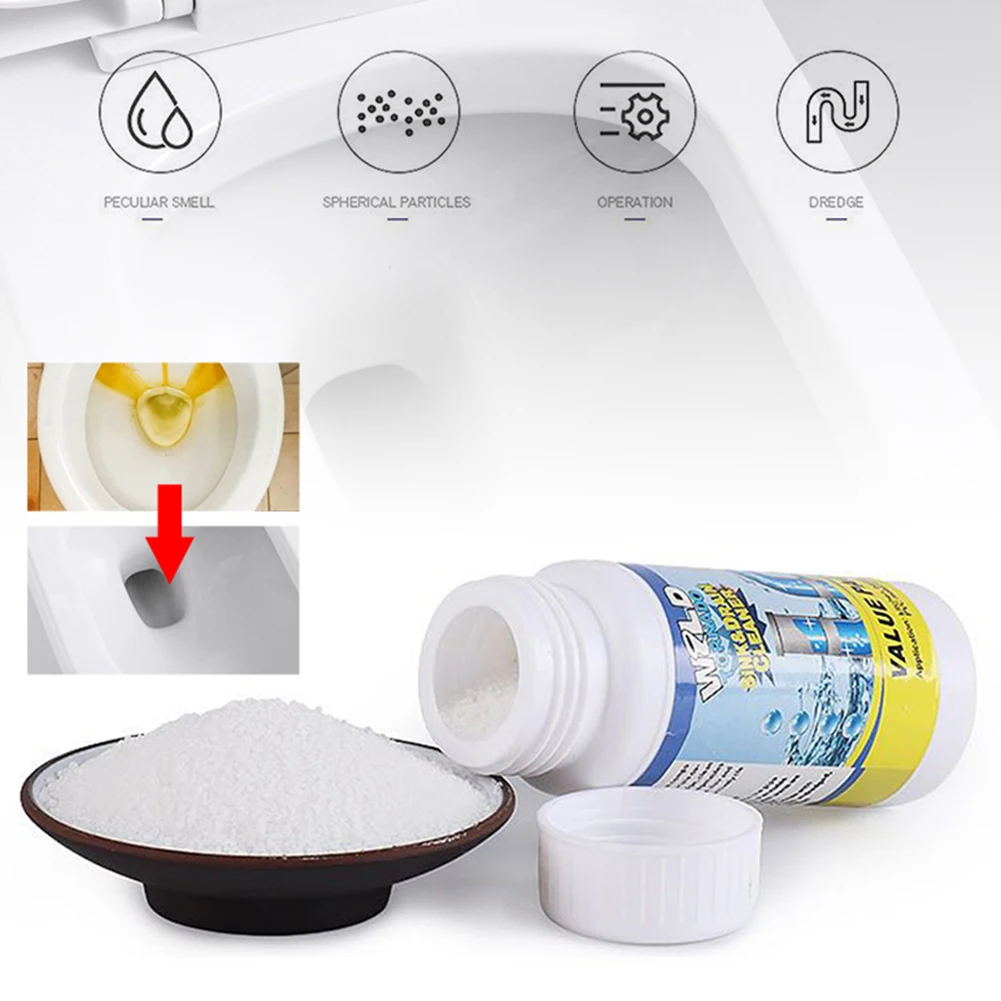 

Powerful Sink And Drain Cleaner Chemical Powder Agent For Kitchen Toilet Pipe Sewer Dredging 110G Toilet Artifact Supplies