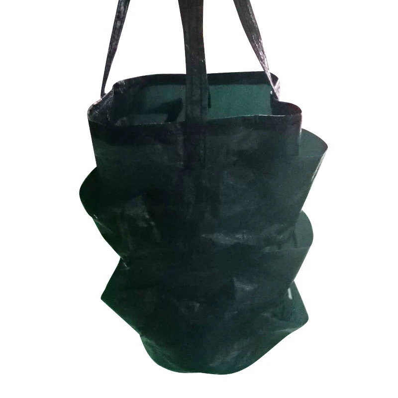 

Promotion! 3 Pcs Hanging Strawberry Tomato Planter Grow Bags Garden Outdoor Planting Bag Breathable Vegetable Reusable Planter B