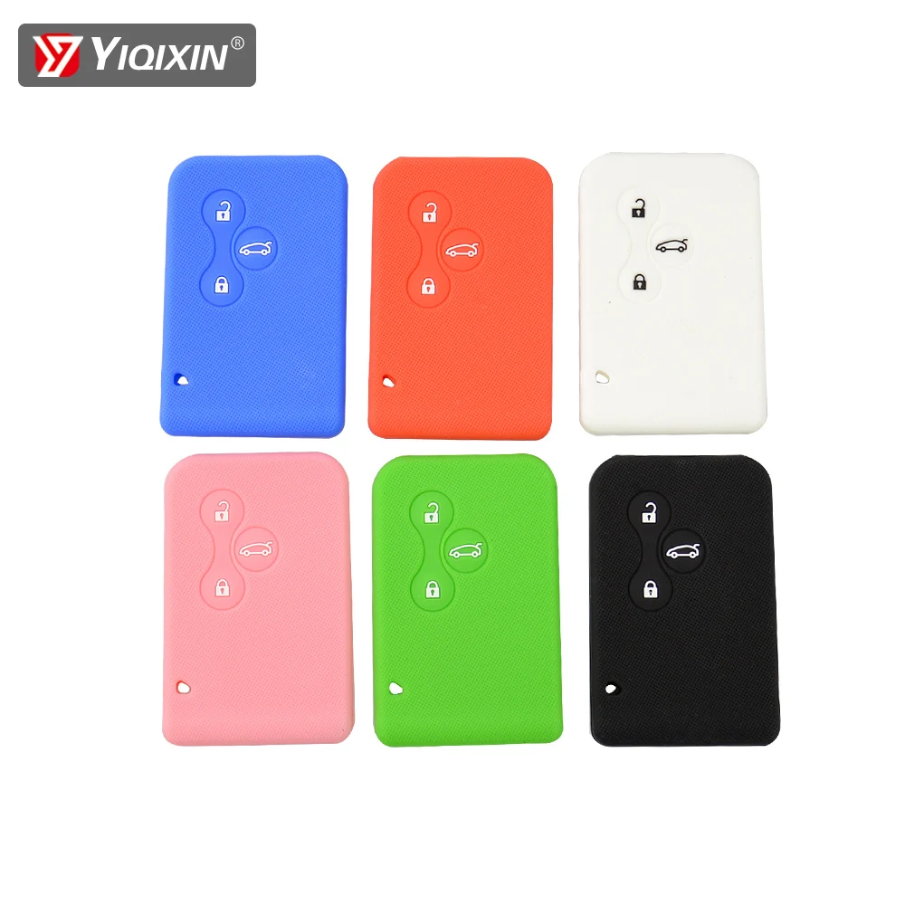 

YIQIXIN 3 кнопки для Renault Clio Logan Megane 3 4 2 Koleos Grand Scenic Espace удаленный силиконовый резиновый чехол для ключа автомобиля