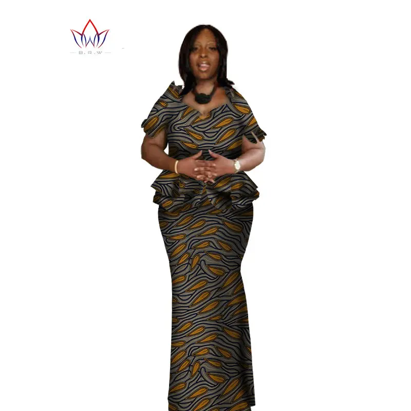 2017 Весна женская одежда бренда африканских Vestido 6XL Воск традиционные африканские