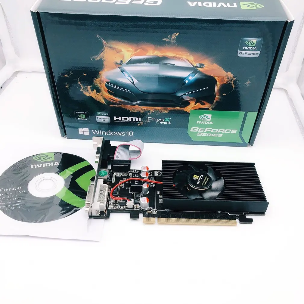 Видеокарта GT730 2 Гб GV-N730-2GI D3 128Bit GDDR3 графические карты для nVIDIA Geforce GT 730 HDMI Dvi б/у VGA |