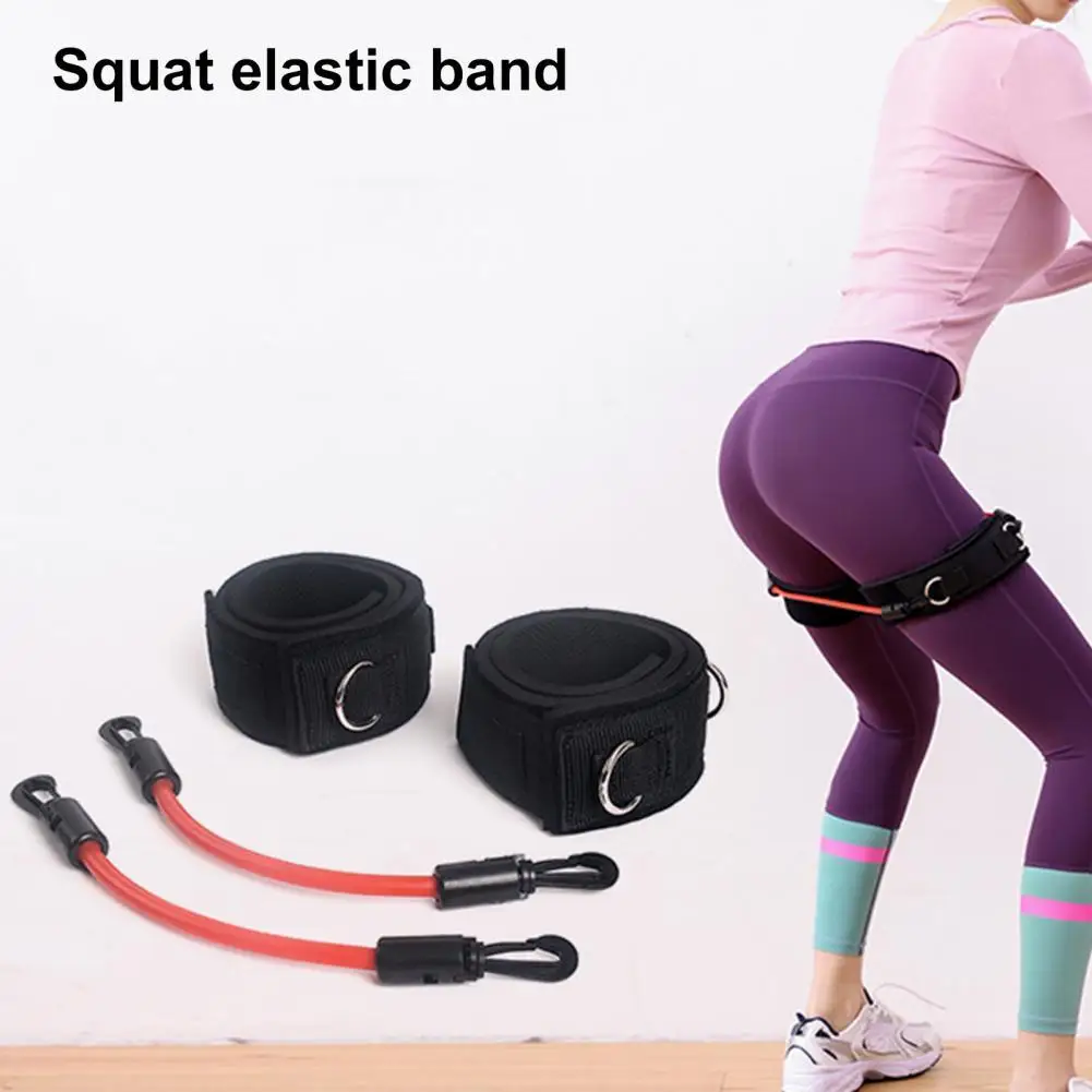 

Resistance Bands with Ankle Straps Cuff with Cable Gym Cuff Strap Twin D Ring Fitness Attachment for Lifting Fitness Exercise
