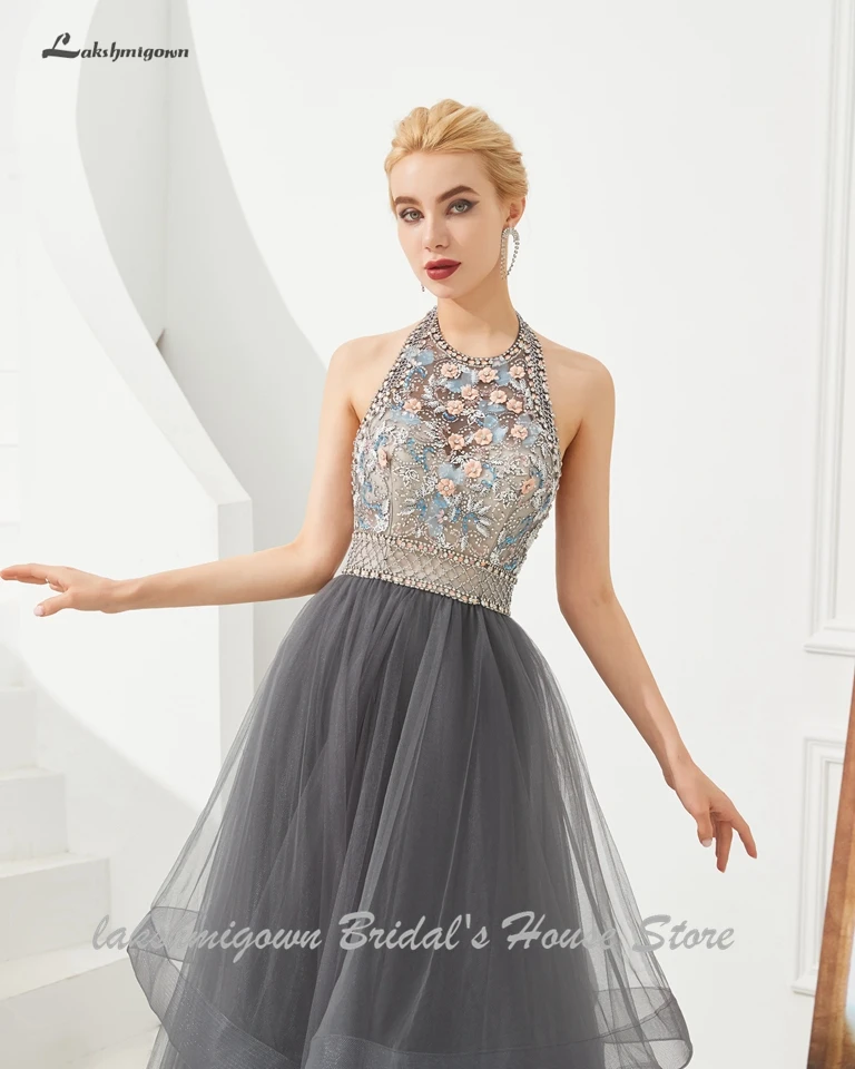 Lakshmigown Холтер Кристалл Длинные Выпускные платья 2019 Vestidos de gala спинки сексуальные