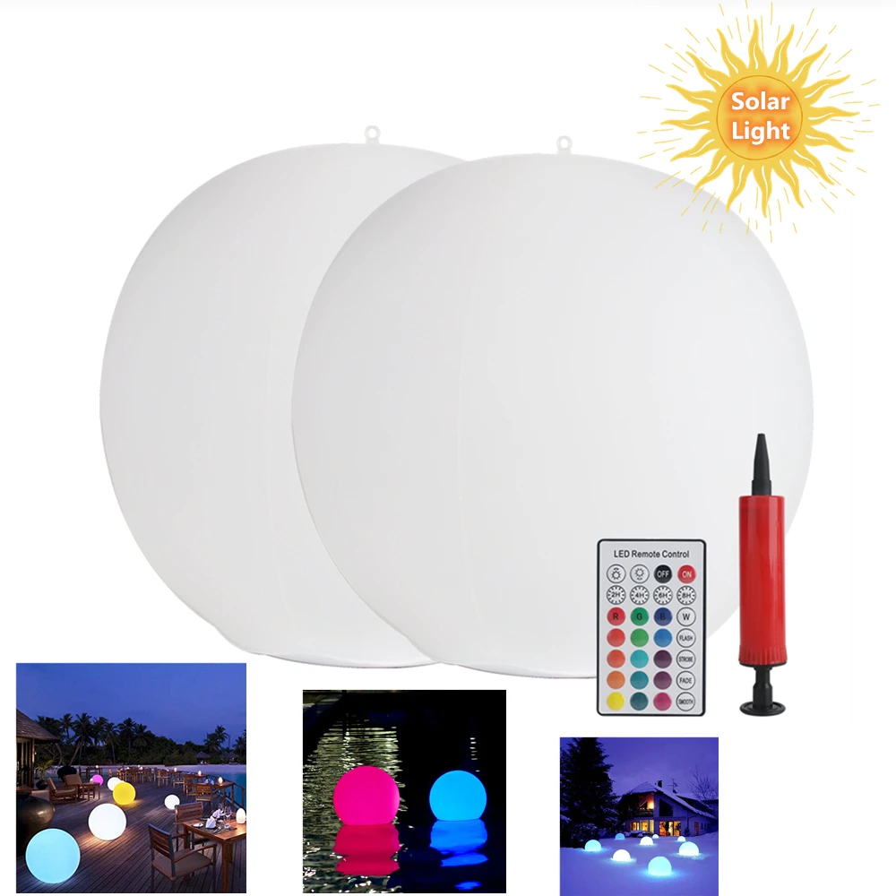 Цветная (RGB) 16 Цвет светодиодный солнечный свет плавающей Бассейн лампа IP67