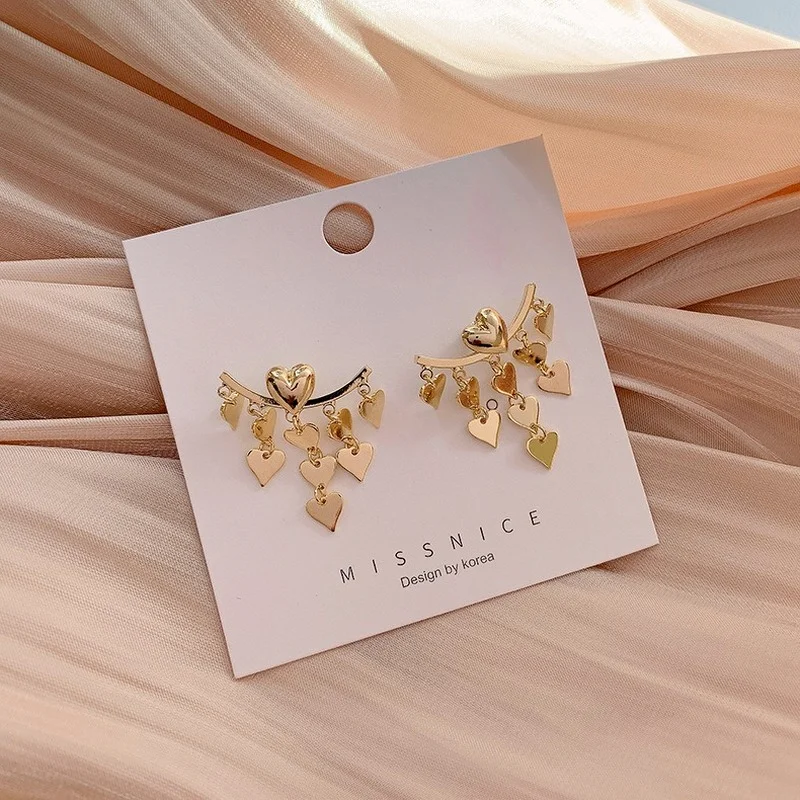 

Женские Геометрические серьги-кисточки, висячие серьги золотого цвета в Корейском стиле, украшение для вечеринки, 2021