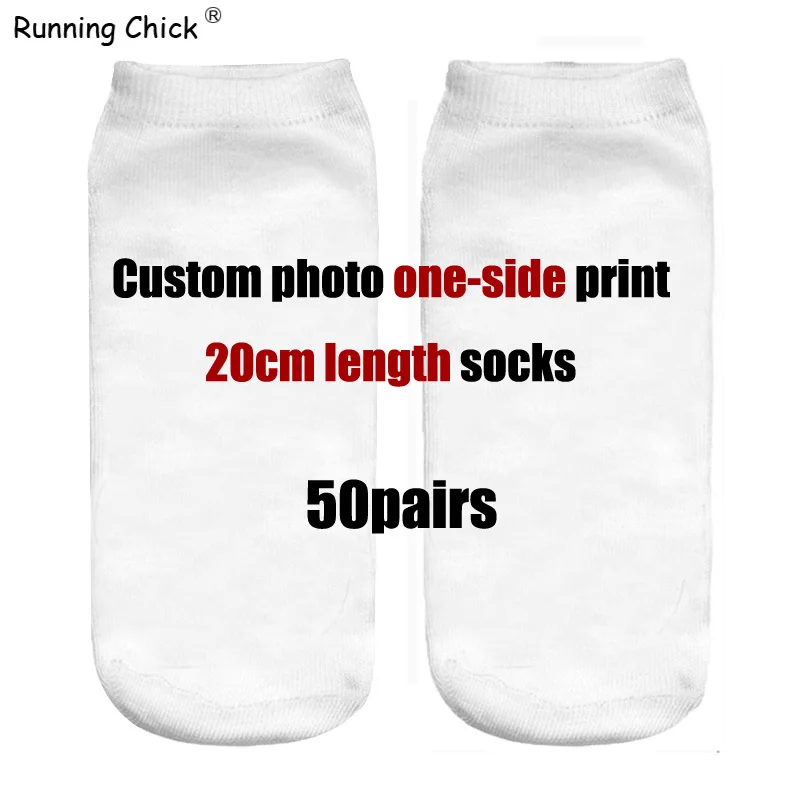 Носки с принтом для женщин оптовая продажа 50 пар носки-тапочки односторонние Cn