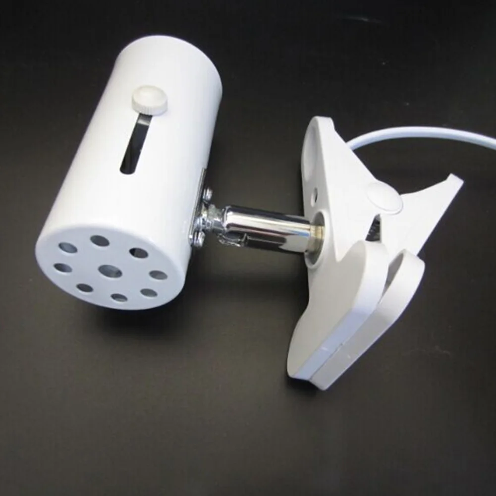 White US Plug Нагревательная лампочка зажимное приспособление держатель лампы UVA+ UVB база рептилия аквариум для обитания черепаха с переключателем металлический свет Зажимная стойка для домашних животных - Цвет: White US Plug
