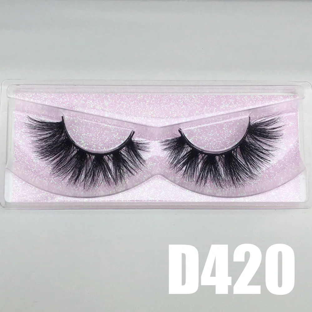BossGirl накладные ресницы натуральные длинные 22 мм 20 3D 5D настоящая норка ручной