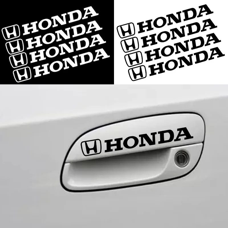 4 шт. наклейки на дверные ручки автомобиля Honda CBR300RR CBR600RR CBR1000RR CBR500R CBR650F VFR800 1200