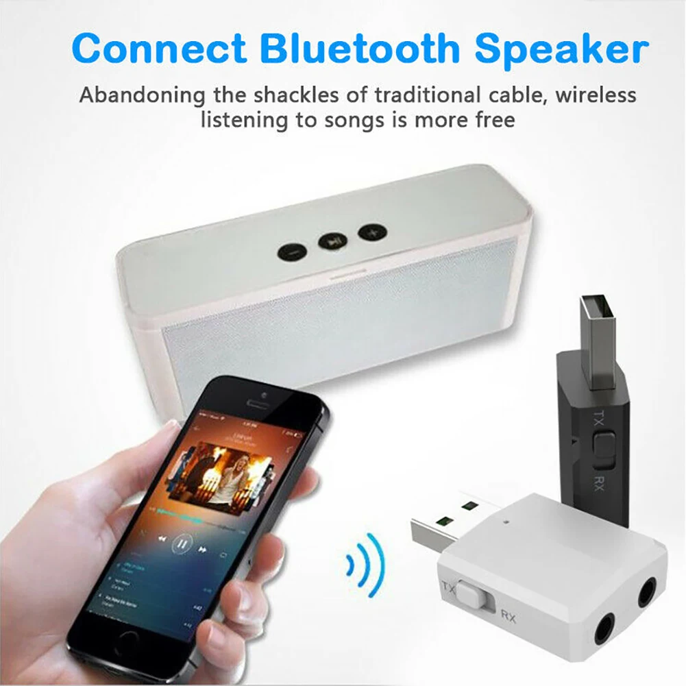 3 в 1 USB Беспроводные Bluetooth адаптеры 5 0 адаптер передатчик ТВ приемник для ПК
