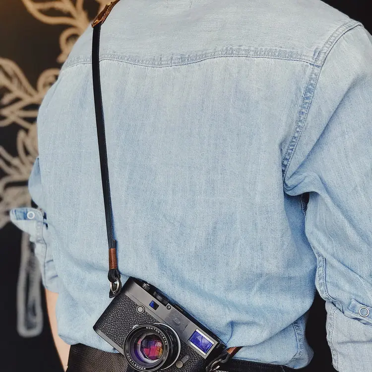 Наплечный ремень для камеры Leica Fujifilm Sony в классическом ретро стиле из натуральной