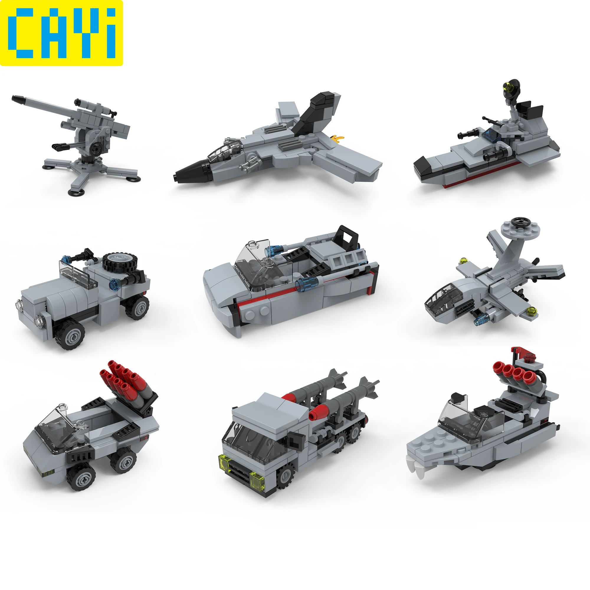 CAYI 703 шт комбинированная деформационная серия самолет военный корабль