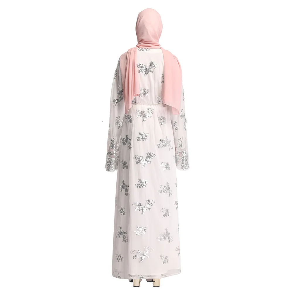 Abaya мусульманский женский кардиган длинное платье макси халат с открытой