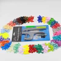 t5 snap buttons plastic resin button hand press pliers installation tool set dark button sewing on clothes wholesale