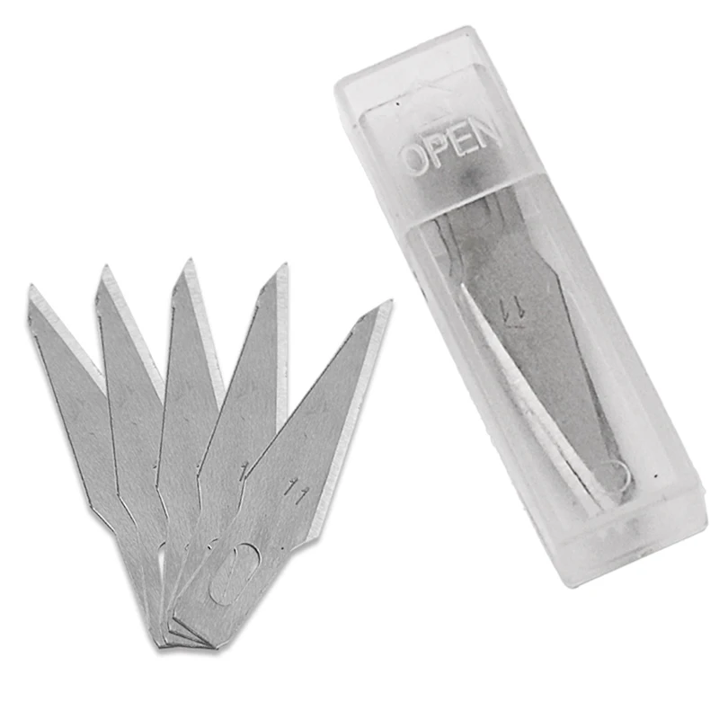 Новинка 10 шт. 11 # лезвия для резьбы по дереву инструменты гравировальный